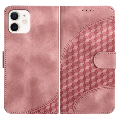YX0060 Elephant Head Embossed Phone Leather Case with Lanyard, For iPhone 13 mini, For iPhone 12/12 Pro, For iPhone 12 Pro Max