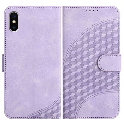YX0060 Elephant Head Embossed Phone Leather Case with Lanyard, For iPhone 11 Pro, For iPhone XS / X, For iPhone XR