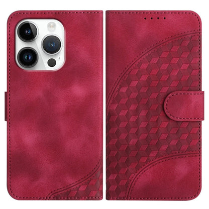 YX0060 Elephant Head Embossed Phone Leather Case with Lanyard, For iPhone 16 Pro, For iPhone 16 Plus, For iPhone 16