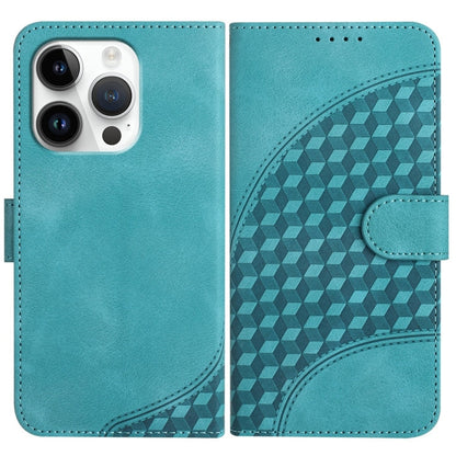 YX0060 Elephant Head Embossed Phone Leather Case with Lanyard, For iPhone 16 Pro, For iPhone 16 Plus, For iPhone 16