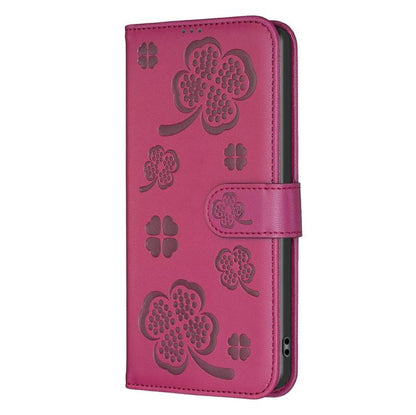 Four-leaf Embossed Leather Phone Case, For iPhone 17 Pro Max, For iPhone 17 Pro, For iPhone 17, For iPhone Air