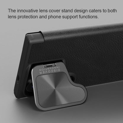 NILLKIN Qin Prop Series Flip Camera Cover Design Leather Phone Case, For Samsung Galaxy S24+ 5G, For Samsung Galaxy S24 5G