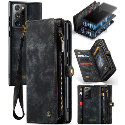 CaseMe-008 Detachable Multifunctional Horizontal Flip Leather Case with Card Slot & Holder & Zipper Wallet & Photo Frame, For Samsung Galaxy Note20 Ultra, For Samsung Galaxy Note20