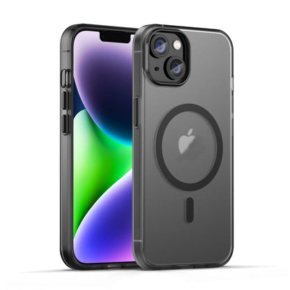 MagSafe Frosted Translucent TPU + PC Full Coverage Phone Case, For iPhone 15, For iPhone 14 Plus
