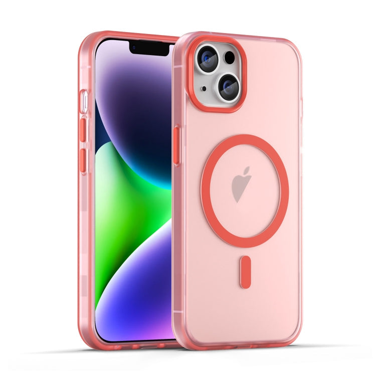 MagSafe Frosted Translucent TPU + PC Full Coverage Phone Case, For iPhone 15, For iPhone 14 Plus