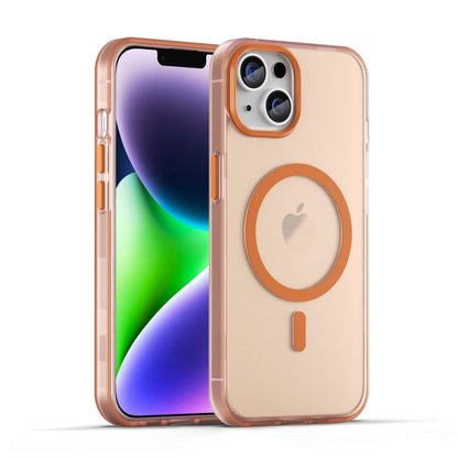 MagSafe Frosted Translucent TPU + PC Full Coverage Phone Case, For iPhone 15, For iPhone 14 Plus