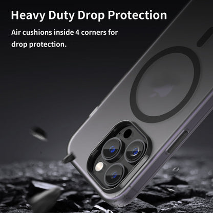 MagSafe Frosted Translucent TPU + PC Full Coverage Phone Case, For iPhone 15 Pro, For iPhone 15 Plus