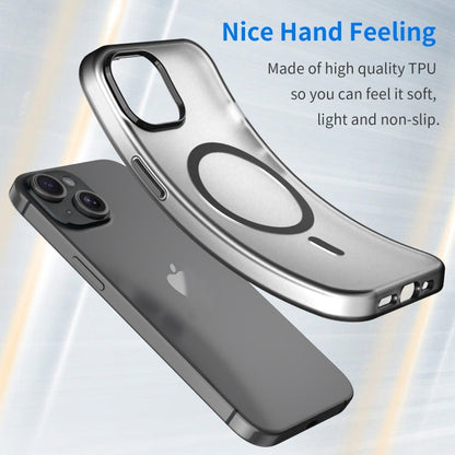 MagSafe Frosted Translucent TPU + PC Full Coverage Phone Case, For iPhone 15 Pro, For iPhone 15 Plus