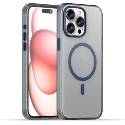 MagSafe Frosted Translucent TPU + PC Full Coverage Phone Case, For iPhone 16, For iPhone 15 Pro Max