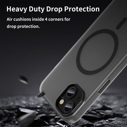 MagSafe Frosted Translucent TPU + PC Full Coverage Phone Case, For iPhone 13, For iPhone 12