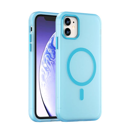 MagSafe Frosted Translucent TPU + PC Full Coverage Phone Case, For iPhone 13, For iPhone 12