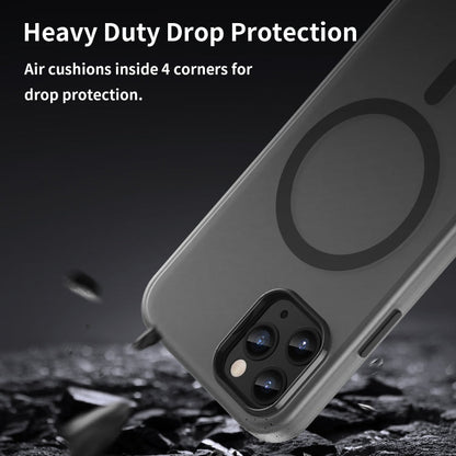 MagSafe Frosted Translucent TPU + PC Full Coverage Phone Case, For iPhone 11 Pro