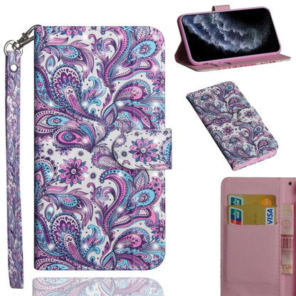 3D Painting Pattern Horizontal Flip TPU + PU Leather Case with Holder & Card Slots & Wallet & Lanyard, For iPhone 11 Pro Max, For iPhone 11 Pro