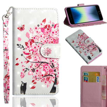 3D Painting Pattern Horizontal Flip TPU + PU Leather Case with Holder & Card Slots & Wallet & Lanyard, For iPhone 11, For iPhone SE 2022 / SE 2020 / 8 / 7