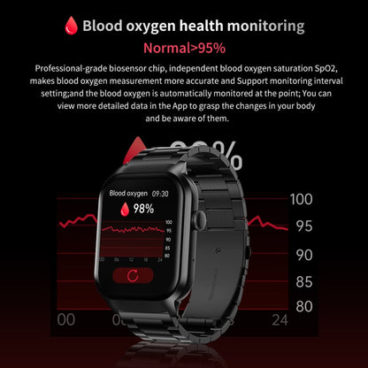 2.01 inch Silicone Strap Bluetooth Call Smart Watch Support Heart Rate Monitoring / Non-invasive Blood Sugar, Silicone Strap Black, Silicone Strap Light Yellow