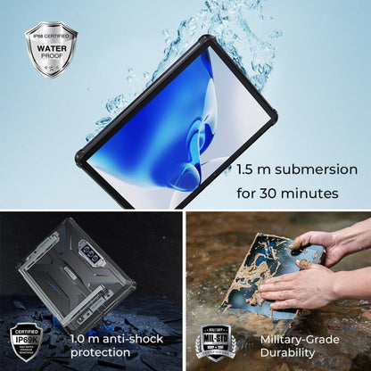 OUKITEL RT7 TITAN 5G Network IP68/IP69K Rugged Tablet, 10.1 inch Android 15 MediaTek Dimensity 7050 Octa Core Support Dual SIM, EU Plug, RT7 5G 12GB+512GB