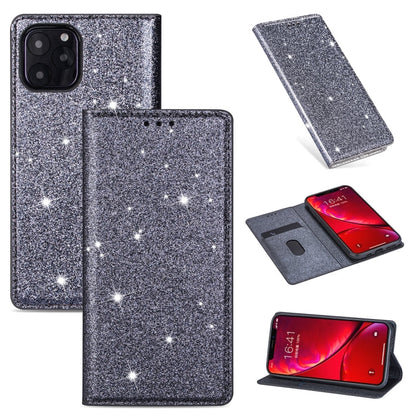 Ultrathin Glitter Magnetic Horizontal Flip Leather Case with Holder & Card Slots, For iPhone 6 Plus, For iPhone 8 / 7, For iPhone 8 Plus / 7 Plus, For iPhone 11