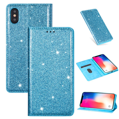 Ultrathin Glitter Magnetic Horizontal Flip Leather Case with Holder & Card Slots, For iPhone 11 Pro, For iPhone 11 Pro Max, For iPhone X / XS, For iPhone XS Max