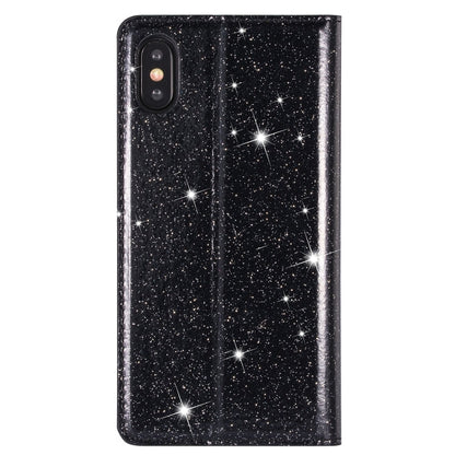 Ultrathin Glitter Magnetic Horizontal Flip Leather Case with Holder & Card Slots, For iPhone XR
