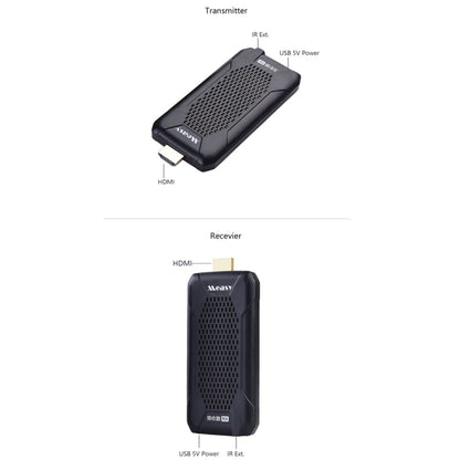 Measy FHD656 Nano 1080P HDMI 1.4 HD Wireless Audio Video Double Mini Transmitter Receiver Extender Transmission System, Transmission Distance: 100m,, US Plug, EU Plug, AU Plug, UK Plug