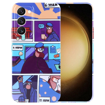 Painted Pattern Precise Hole PC Phone Case, For Samsung Galaxy S23+ 5G