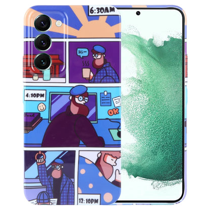 Painted Pattern Precise Hole PC Phone Case, For Samsung Galaxy S22+ 5G
