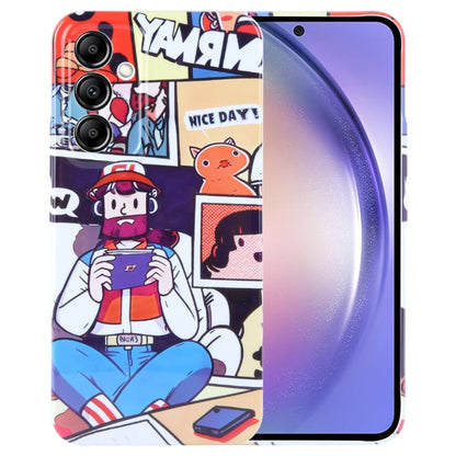 Painted Pattern Precise Hole PC Phone Case, For Samsung Galaxy A54 5G