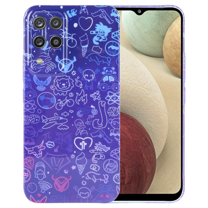 Painted Pattern Precise Hole PC Phone Case, For Samsung Galaxy A12