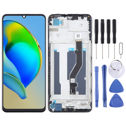 LCD Screen Digitizer Full Assembly with Frame, For ZTE Blade A73 4G 7060, For ZTE Blade A72 5G 7540N, For ZTE Blade V40 Vita 8045, For ZTE Blade A72 4G A7040, For ZTE Blade A52 4G