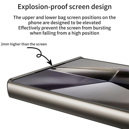GKK Metal Paint Skin Feel Leather Full Coverage Phone Case, For Samsung Galaxy S24 Ultra 5G