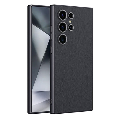 GKK Metal Paint Skin Feel Leather Full Coverage Phone Case, For Samsung Galaxy S24 Ultra 5G