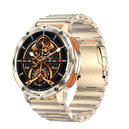 AK59 1.43 inch AMLOED Round Screen Steel Strap Smart Watch