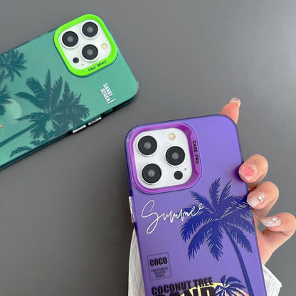 Creative Oil Painting Colorful Sunset Scenery TPU + PC Shockproof Phone Case, For iPhone 11