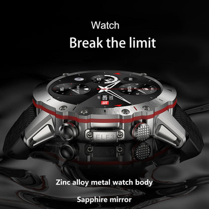 ELF3 1.39 inch TFT Round Screen Outdoor Silicone Strap Smart Watch Supports Blood Oxygen Monitoring