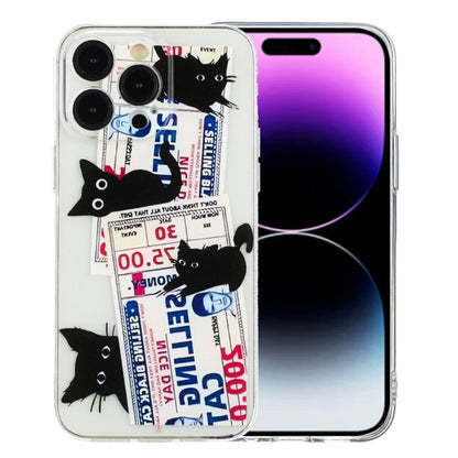 Colorful Painting Pattern TPU Phone Case, For iPhone 16, For iPhone 15 Pro Max, For iPhone 15 Pro