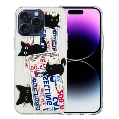 Colorful Painting Pattern TPU Phone Case, For iPhone 16 Pro Max, For iPhone 16 Pro, For iPhone 16 Plus