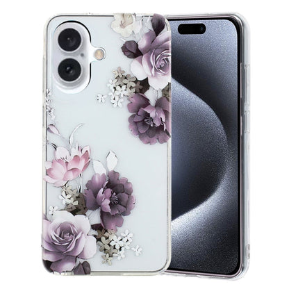 Colorful Painting Pattern TPU Phone Case, For iPhone 16 Pro Max, For iPhone 16 Pro, For iPhone 16 Plus