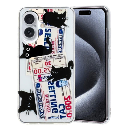 Colorful Painting Pattern TPU Phone Case, For iPhone 16 Pro Max, For iPhone 16 Pro, For iPhone 16 Plus