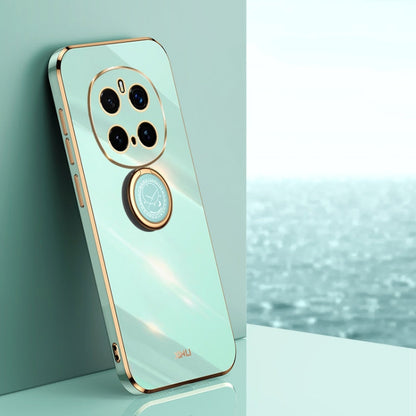 XINLI Straight 6D Plating Gold Edge TPU Shockproof Case with Ring Holder, For Honor Magic7 Pro, For Honor Magic7, For Honor X60 Pro