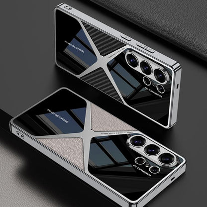 GKK Leather Electroplating Supersonic Speed Shockproof Phone Case, For Samsung Galaxy S26 Ultra 5G, For Samsung Galaxy S25 Ultra 5G, For Samsung Galaxy S24 Ultra, For Samsung Galaxy S23 Ultra