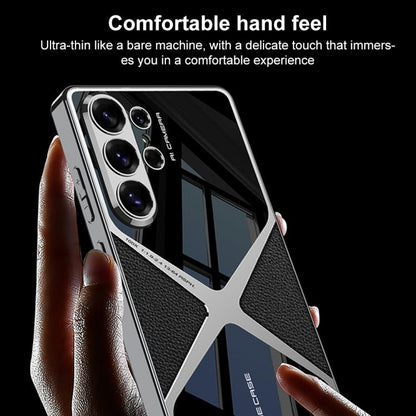 GKK Leather Electroplating Supersonic Speed Shockproof Phone Case, For Samsung Galaxy S26 Ultra 5G, For Samsung Galaxy S25 Ultra 5G, For Samsung Galaxy S24 Ultra, For Samsung Galaxy S23 Ultra