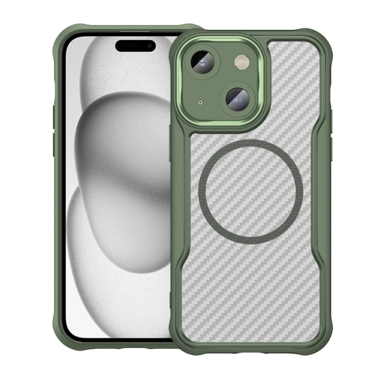 Carbon Fiber Texture MagSafe Translucent Phone Case, For iPhone 16 Pro, For iPhone 16 Plus, For iPhone 16, For iPhone 15 Pro Max, For iPhone 15 Pro, For iPhone 15 Plus / 14 Plus