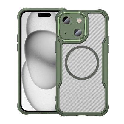 Carbon Fiber Texture MagSafe Translucent Phone Case, For iPhone 16 Pro, For iPhone 16 Plus, For iPhone 16, For iPhone 15 Pro Max, For iPhone 15 Pro, For iPhone 15 Plus / 14 Plus