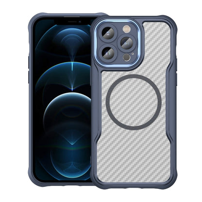 Carbon Fiber Texture MagSafe Translucent Phone Case, For iPhone 12, For iPhone 12 Pro Max, For iPhone 12 Pro, For iPhone 11 Pro Max, For iPhone 11, For iPhone 11 Pro