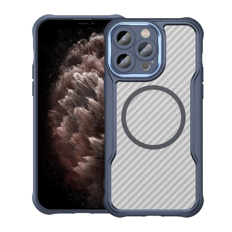 Carbon Fiber Texture MagSafe Translucent Phone Case, For iPhone 12, For iPhone 12 Pro Max, For iPhone 12 Pro, For iPhone 11 Pro Max, For iPhone 11, For iPhone 11 Pro