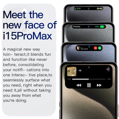 i15 Pro Max / Q5, 6.5 inch Screen, Face Identification, Android 8.1 MTK6580P Quad Core, Network: 3G, Dual SIM, 2GB+16GB