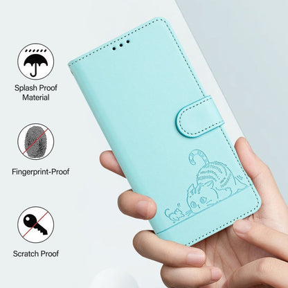 Cat Rat Embossed Pattern RFID Leather Phone Case with Lanyard, For iPhone XR, For iPhone XS Max, For iPhone 8 Plus / 7 Plus