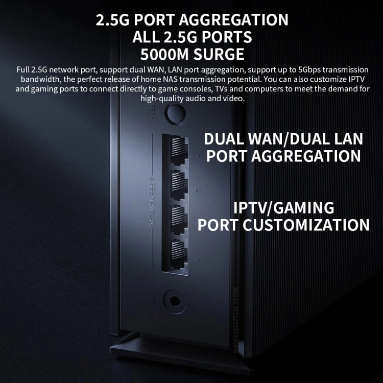 Xiaomi BE6500 Pro WiFi7 Dual Band 8-channel Independent Signal Amplifier 1GB Memory Router, US Plug