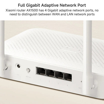 Xiaomi AX1500 4-channel Independent Signal Amplifier WiFi 6 Dual Band Router, US Plug, AX1500