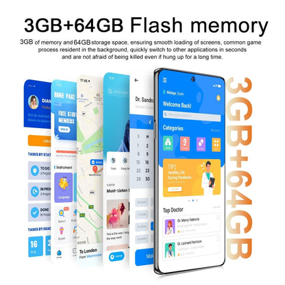 ZKV6 / 11 Pro+, 6.8 inch Screen, Face Identification, Android 10.0 MTK6737 Quad Core, Network: 4G, OTG, Dual SIM, 3GB+64GB